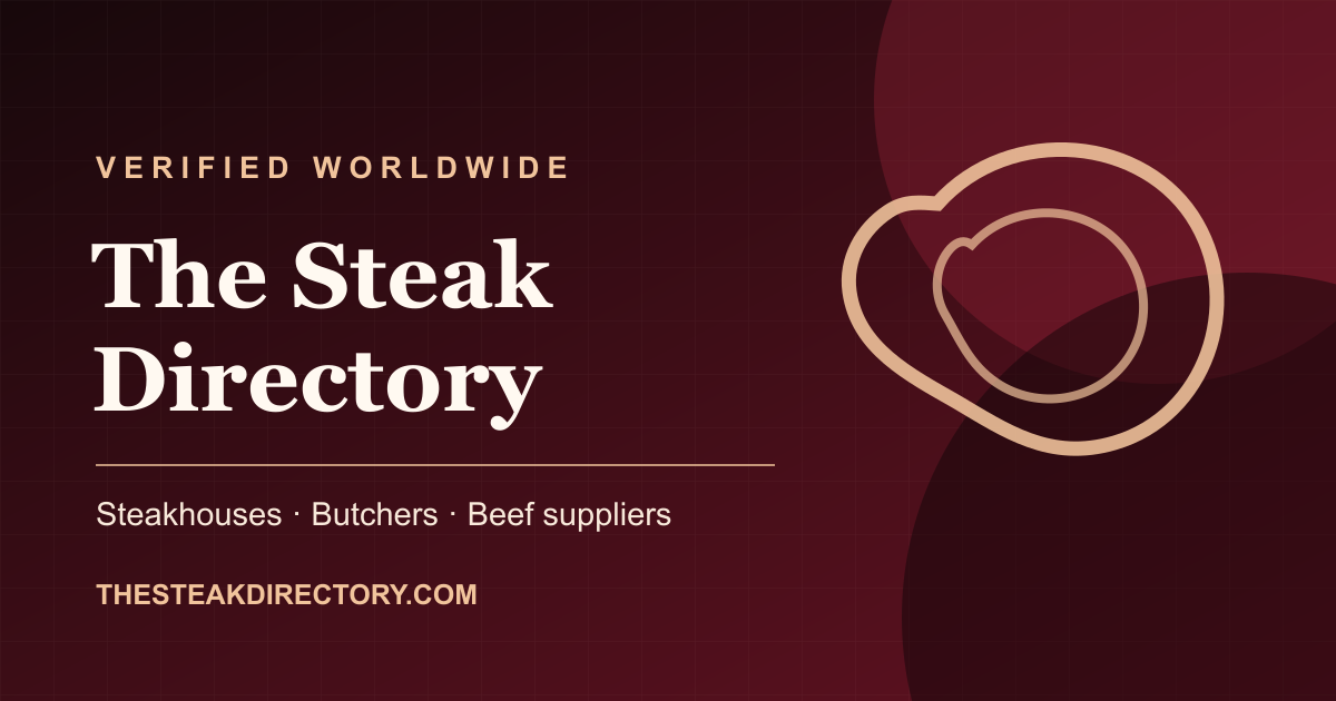 The Steak Directory branded artwork; no business photo is available for Aris